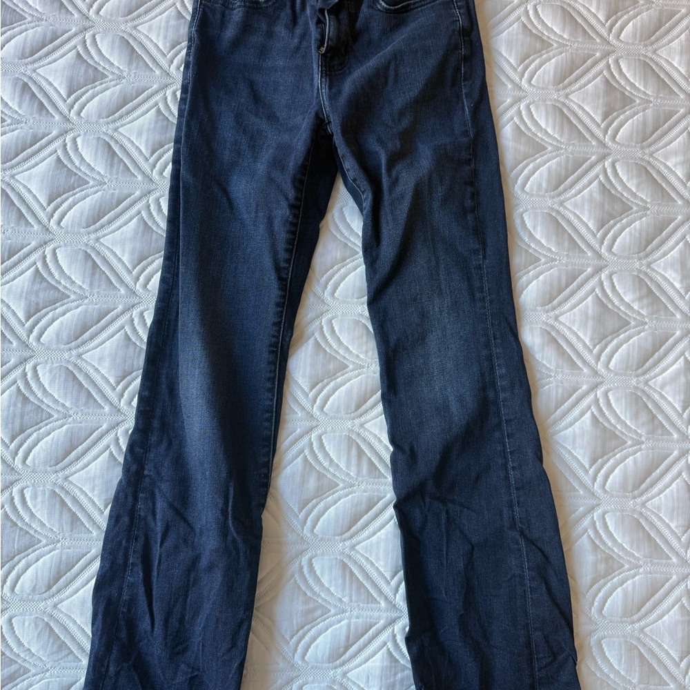 Dark Blue Women's Straight-Leg Jeans